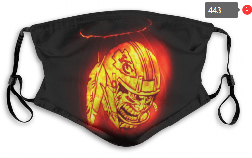 NFL Kansas City Chiefs #8 Dust mask with filter->nfl dust mask->Sports Accessory